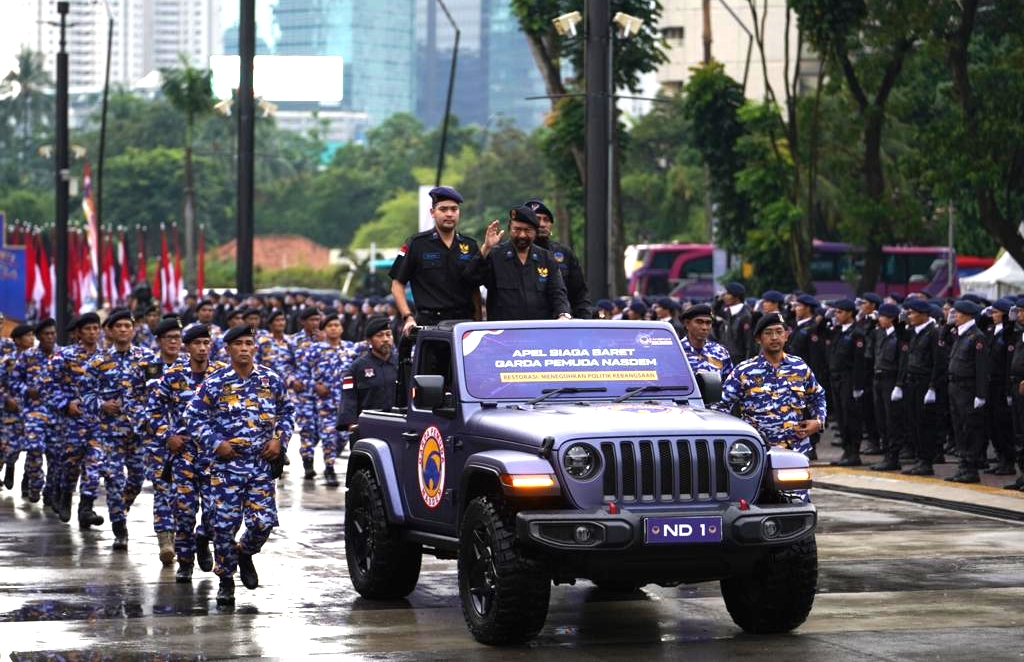 Jelang Rakernas Ribuan Baret Gpnd Ikut Apel Siaga Pemenangan Partai